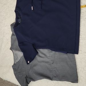 Figs Scrub Tops Size S Graphite and Royal Blue